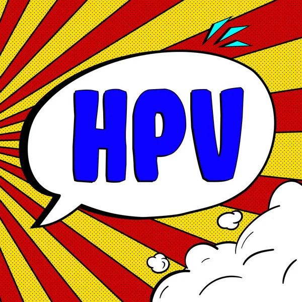 Hpv Business Idea Gruppo Virus Che Colpiscono Pelle Membrane Umide — Foto Stock