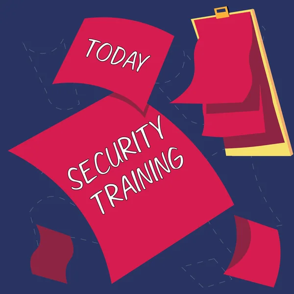 Conceptual caption Security Training, Word Written on providing security awareness training for end users