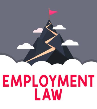Writing displaying text Employment Law, Word Written on deals with legal rights and duties of employers and employees