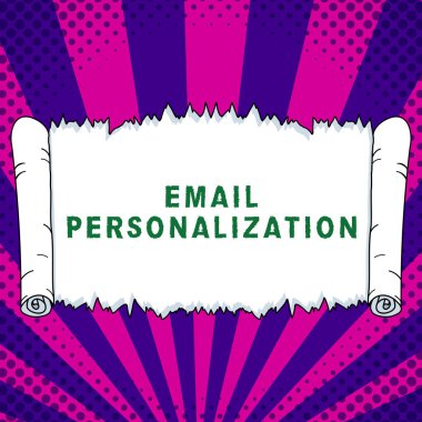 Writing displaying text Email Personalization, Conceptual photo email marketer to maximize the effectiveness of campaign
