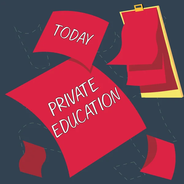 Zeichen Für Private Bildung Internet Konzept Zugehörigkeit Für Die Verwendung — Stockfoto