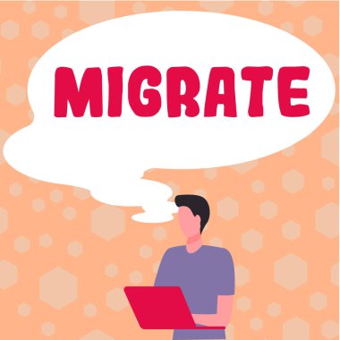 İlham kaynağı gösteren metin, bir ülkeden diğerine taşınmak veya seyahat etmek için konsept, konsept fotoğraf