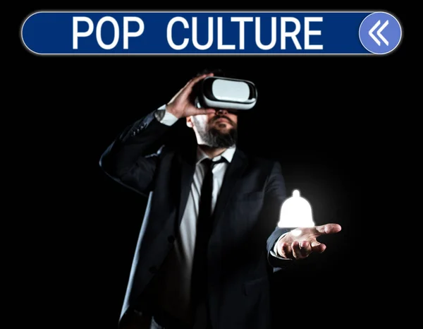 Conceptuele Bijschrift Pop Culture Business Overzicht Beschrijft Levensstijl Smaak Van — Stockfoto