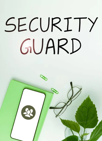 Inspiration showing sign Security Guard, Conceptual photo tools used to manage multiple security applications