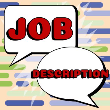 Görev Açıklamasını sunan metin başlığı, İş Fikri Bir konumun sorumluluklarını açıklayan bir belge