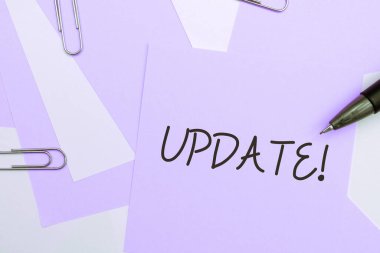 Metin Güncelleme, Kavram güncel anlamına gelir Daha modern ya da güncellenmiş bir sürüm yap