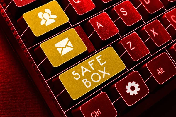 Text Caption Presenting Safe Box Business Overview Small Structure You — Stok fotoğraf