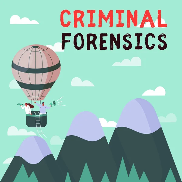 Konzeptionelle Zurschaustellung Criminal Forensics Wort Für Federal Offense Aktionen Illegale — Stockfoto