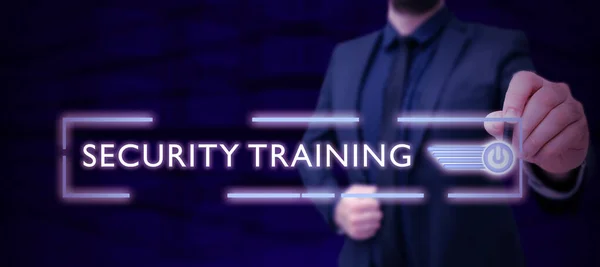Text caption presenting Security Training, Word for providing security awareness training for end users