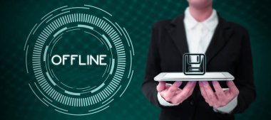 Çevrimdışı sunulan metin başlığı, Bir bilgisayara veya harici ağa doğrudan bağlı olmayan Sözcük