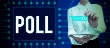 Seçim sürecinde atılan oy sayısının kavramsal görüntülenmesi, kavramsal fotoğraf kaydı