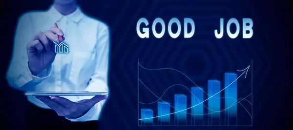 Handwriting Text Good Job Business Showcase Encourage Someone His Effort – stockfoto