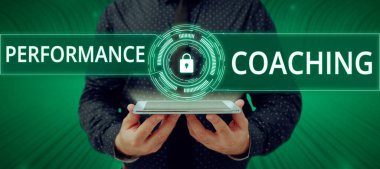 Handwriting text Performance Coaching, Conceptual photo Facilitate the Development Point out the Good and Bad