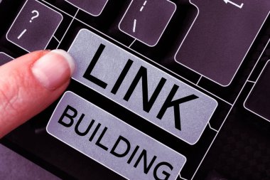 Writing displaying text Link Building, Business approach SEO Term Exchange Links Acquire Hyperlinks Indexed