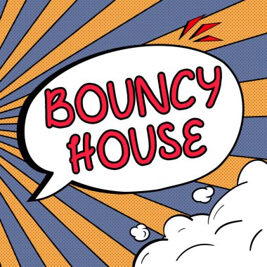 Zıplama Evi 'ni gösteren imza, iş fikri otomatikleştirilmiş program İnternet Yapay Zeka üzerinden çalışıyor.