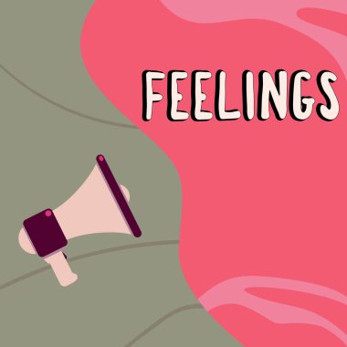 Text caption presenting Feelings, Concept meaning causing happy positive feelings about life have satisfaction