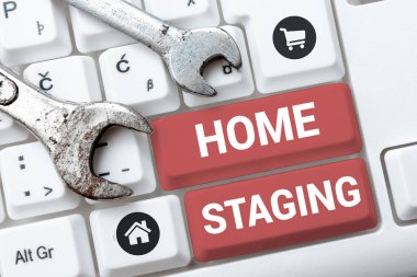 Conceptual display Home Staging, Conceptual photo preparation of a private residence for sale in the real estate marketplace