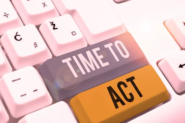 Schreiben Von Textanzeigen Time Act Business Overview Tun Sie Jetzt — Stockfoto