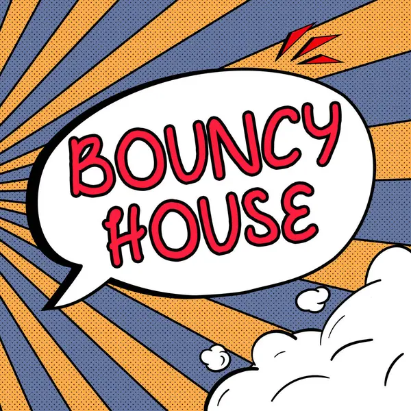 Zıplama Evi 'ni gösteren imza, iş fikri otomatikleştirilmiş program İnternet Yapay Zeka üzerinden çalışıyor.