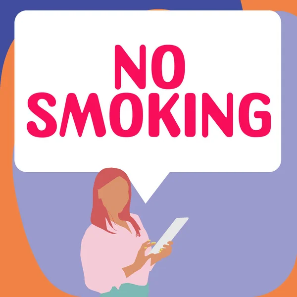 Έμπνευση Δείχνει Σημάδι Απαγορεύεται Κάπνισμα Επιχειρηματική Ιδέα Χρησιμοποιώντας Τον Καπνό — Φωτογραφία Αρχείου