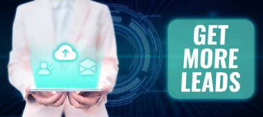 Daha Fazla İpucu Al, İnternet Konsepti Gelen Pazarlama Süreci 'nin olası alıcıları çektiğini gösteren imzalar