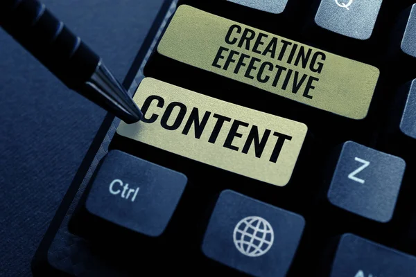 Concerepeption Creating Effective Content Business Showcase Valuable Information Inficial User — 스톡 사진
