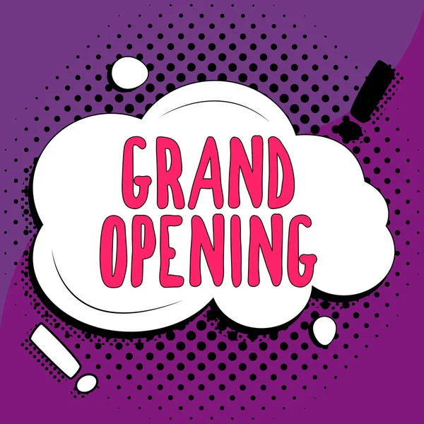 Grand Opening Business Idea Ribbon Cutting New Business First Day — 스톡 사진