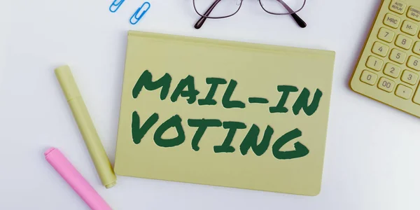 Inspiration Showing Sign Mail Voting Concept Meaning Voting Election Ballot — 图库照片