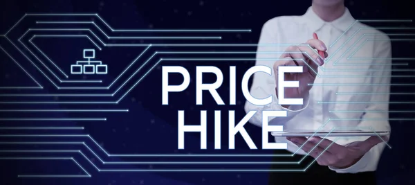 Inspiration Showing Sign Price Hike Conceptual Photo Sum Values Customer — Stok Foto