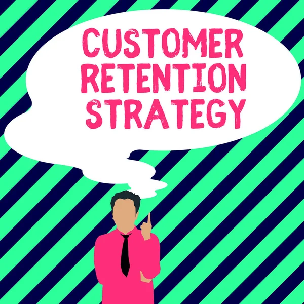 Inspiration Showing Sign Customer Retention Strategy Business Showcase Activities Companies —  Fotos de Stock