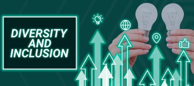 İlham veren çeşitliliği ve içeriği gösteren metin, iş genel bakış açısında insan farklılığı ırk cinsiyetini içerir