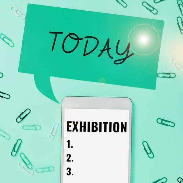 Inspiration Showing Sign Exhibition Business Concept Act Exposing Something Audience – stockfoto
