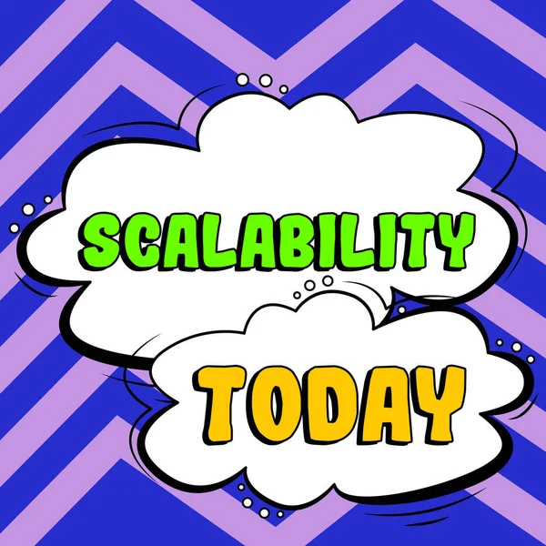 Conceptual Display Scalability Word Written Capable Being Easily Expanded Upgraded — Stockfoto