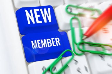 Metnin gösterilmesi Yeni Üye kavramının yazılması, çalışanı yeni doğan çocuk şirketine veya ekibine almak anlamına gelir