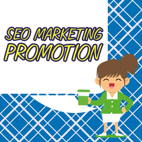 Conceptual caption Seo Marketing Promotion, Internet Concept Strategy that implement to satisfy customers need
