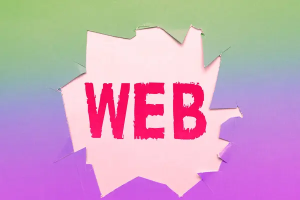 Подписывайте Web Word Watch Системе Интернет Серверов Поддерживающих Специально Отформатированные — стоковое фото