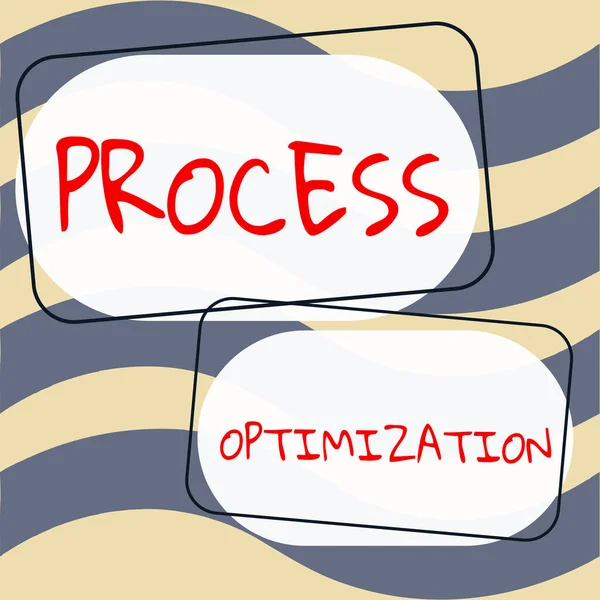 Conceptual display Process Optimization, Conceptual photo Improve Organizations Efficiency Maximize Throughput
