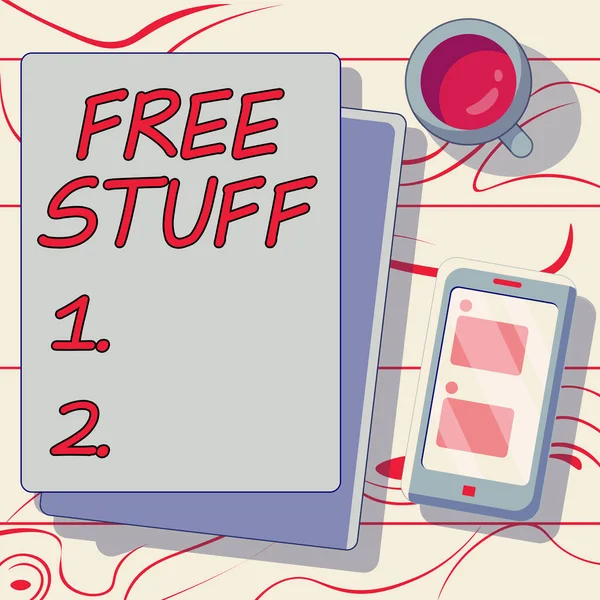 Sign Displaying Free Stuff Business Approach Any Thing You Can — ストック写真