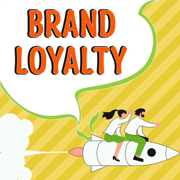Conceptual caption Brand Loyalty, Word Written on Repeat Purchase Ambassador Patronage Favorite Trusted