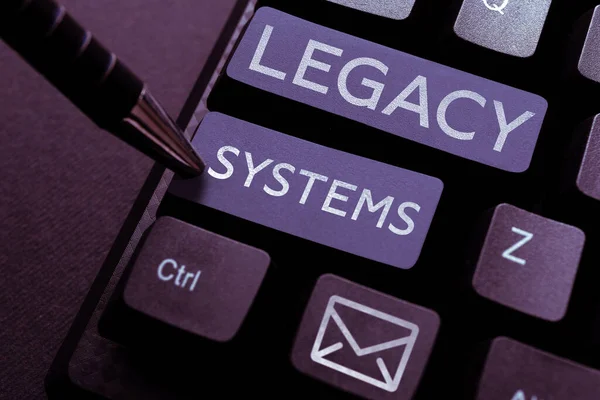 레거시 시스템 비즈니스 메소드 시스템 프로그램 프로그램을 텍스트 — 스톡 사진