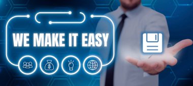 Kolaylaştırdığımızı gösteren imzalar, iş genel değerlendirmesi alternatifler sunmak iş fikirlerini kolaylaştırır