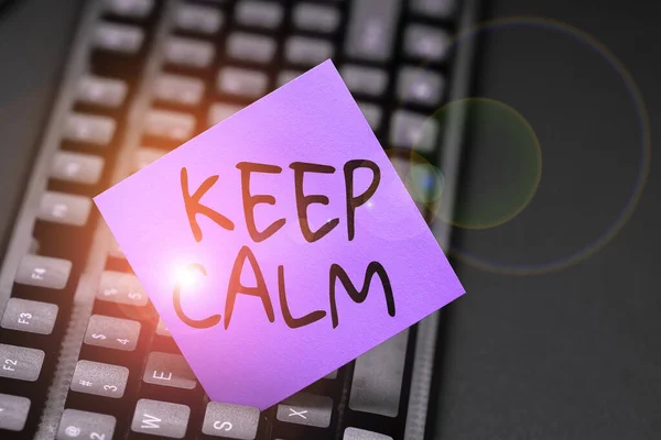 Conceptual Display Keep Calm Internet Concept Get Emotionally Invested Situations — Foto Stock
