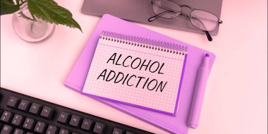 El yazısı metni Alkol Bağımlılığı, sık ve aşırı alkol tüketimiyle karakterize edilen sözcük