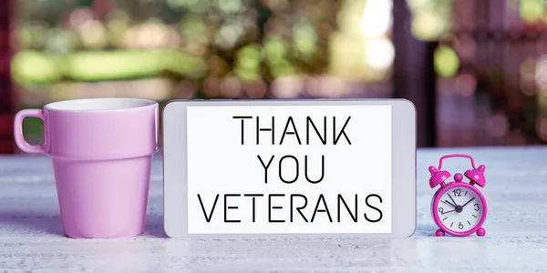 Conceptual display Thank You Veterans, Business idea Expression of Gratitude Greetings of Appreciation