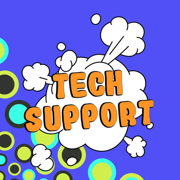 Text Caption Presenting Tech Support Business Concept Assisting Individuals Who — Stock Photo, Image