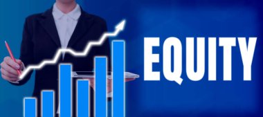 Eşitliği, adil ve tarafsız ırkın kavramsal fotoğraf kalitesini gösteren metin işareti Bir El Birlik