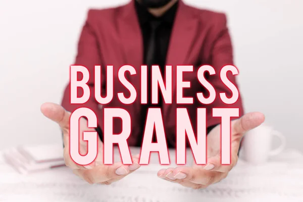 Text Caption Presenting Business Grant Business Approach Working Strategies Accomplish — Stok fotoğraf