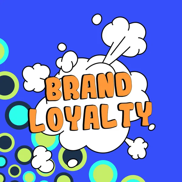 Handschrift Teken Brand Loyalty Internet Concept Herhalen Aankoop Ambassadeur Patronage — Stockfoto