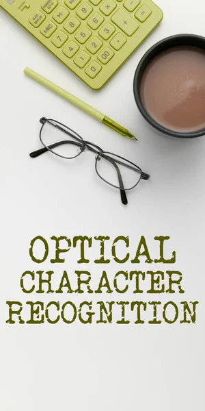 Handwriting Text Optical Character Recognition Internet Concept Identification Printed Characters — Stockfoto