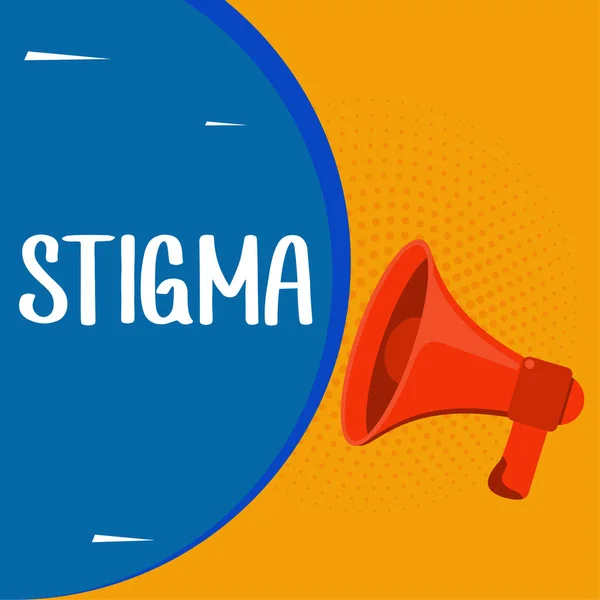 Text Caption Presenting Stigma Business Overview Feeling Disapproval Most People — Foto Stock